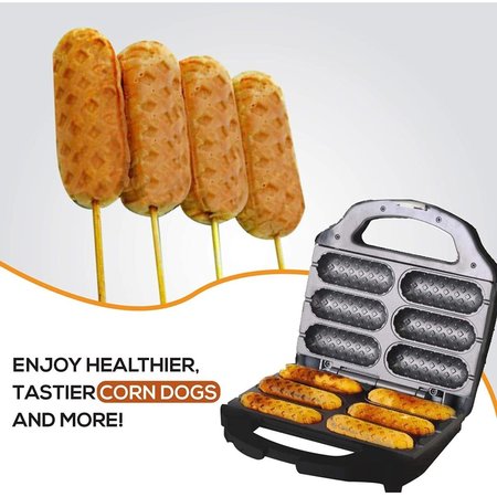 J-JATI Waffle Corn Dog Maker Hot Dog Presser Maker Waffle Stick Maker Hot Dog Maker J-308267